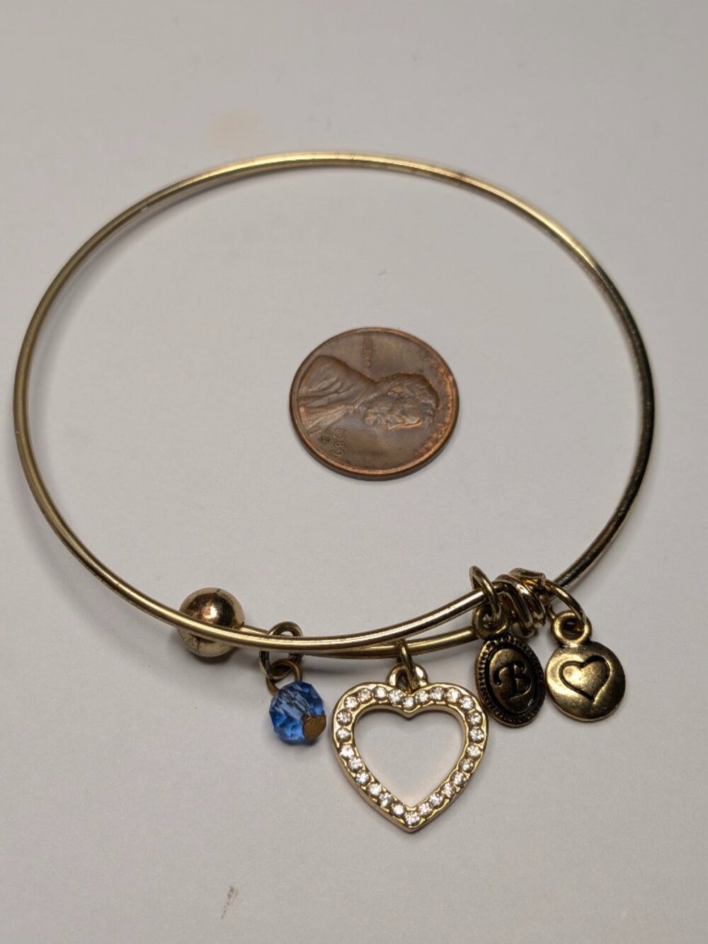 Brighton GoldโTone Expandable Charm Bangle